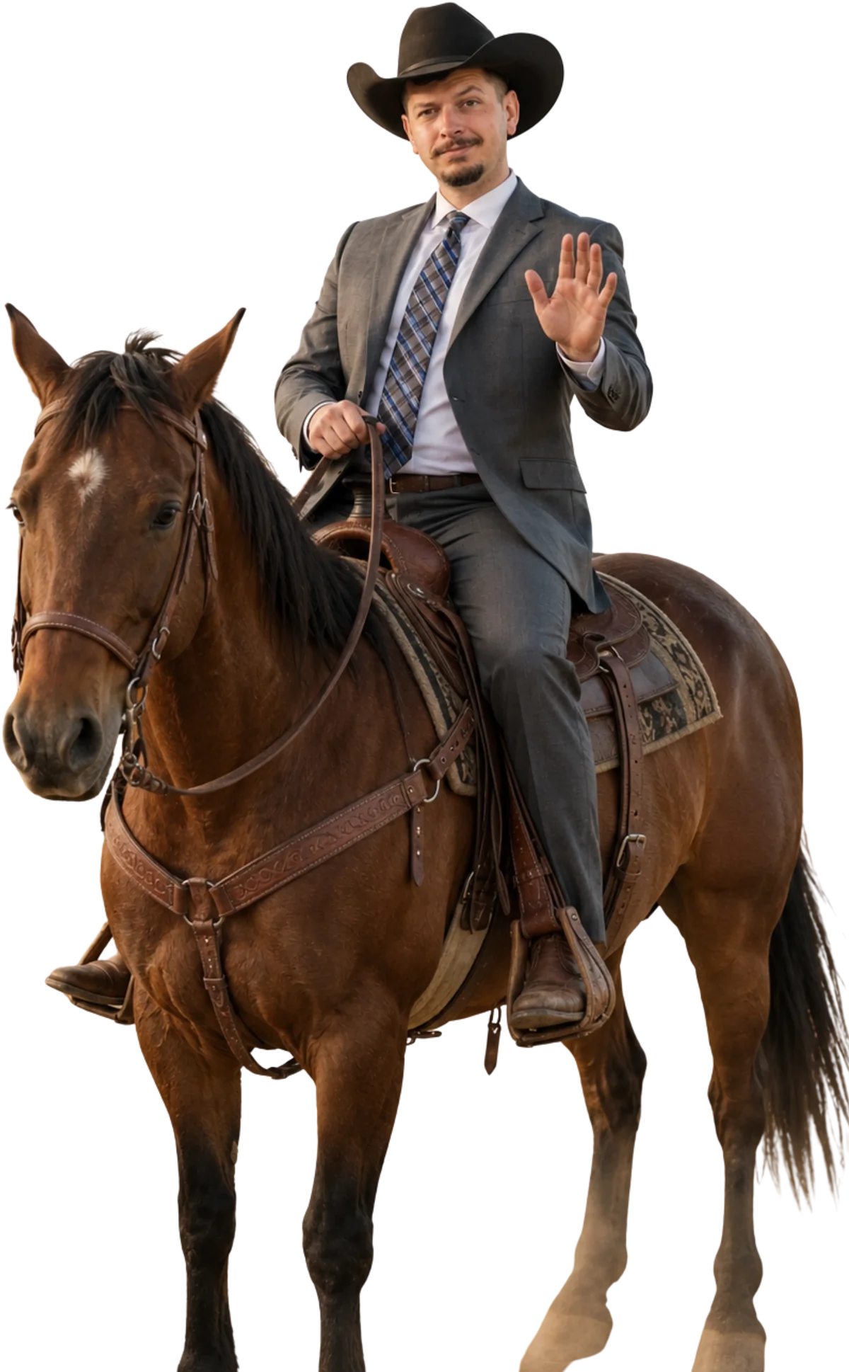 Gavin Brown on a Horse